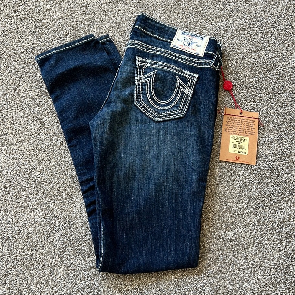 True Religion Skinny Big QT Natural size 28 NWT